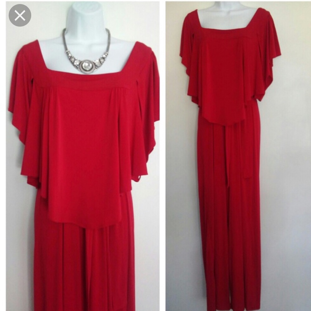 Red jumpsuit